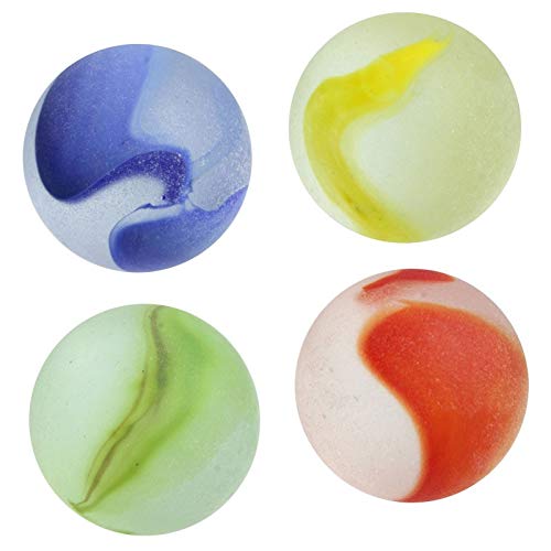 mesbilles - 5 Mini-Calot Billes Mélange Givré - Bille en Verre 20 mm