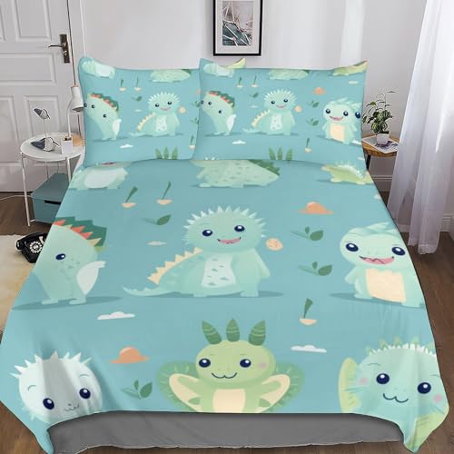Housse de couette dragon avec fermeture éclair lit double - 5