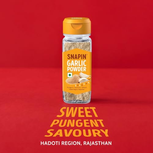 Image of Snapin Garlic Powder & White Onion Powder (50g+50g) | Ready to use | Sourced From Rajasthan & Gujarat | Zero added Colours, Fillers & Preservatives | Pack of 2