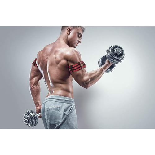 Image of 4Pcs Bands Blood Flow Restriction Bands for Arms Legs & Glutes for Occlusion Training Quick-Release Elastic Strap Ideal for Muscle Growth Without Heavy Weights