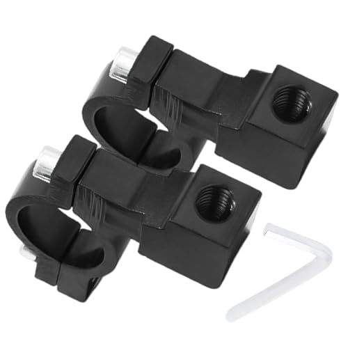 Aluminum Alloy Clamp - Motorcycle Rearview Mirrors Bracket | for Hiking Outdoor Cycling Mountain Road Commuting Travel Riding, f