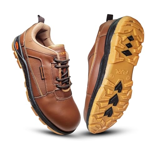 Image of FUEL Armour 3 DD ISI Marked Synthetic Treated Fabric Breathable Safety Shoes for Men with 100J Steel Toe Cap in PVC Double Density Sole
