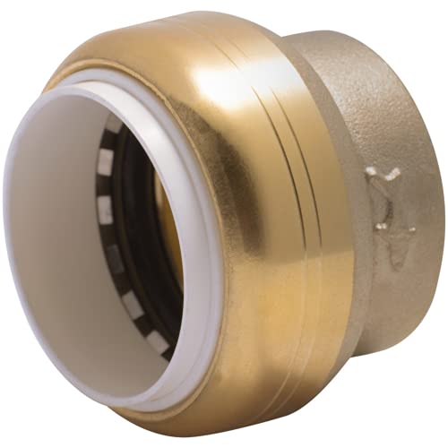 SharkBite 1 Inch PVC Cap, Push to Connect Brass Plumbing Fitting, Copper, CPVC, PE-RT, HDPE, UIP520A -  Cash Acme