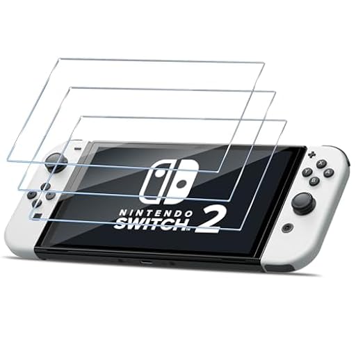 HidWee Protector Pantalla Compatible con Nintendo Console Switch 2 Cristal Templado, 3 Piezas HD Protector de Pantalla, Sin Burbujas, Anti-Arañazos, Antihuellas, 9H Dureza Vidrio Templado | Ya disponible en tu tienda friki favorita! En mundofriki.es! HidWee Protector Pantalla Compatible con Nintendo Console Switch 2 Cristal Templado, 3 Piezas HD Protector de Pantalla, Sin Burbujas, Anti-Arañazos, Antihuellas, 9H Dureza Vidrio Templado | Ya disponible en tu tienda friki favorita! En mundofriki.es!