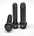 ASMC Industrial 0.88-14 x 2.25 Fine Threaded 12-Point Flange Screw44; Alloy Steel - Thermal Black Oxide - 10 Piece