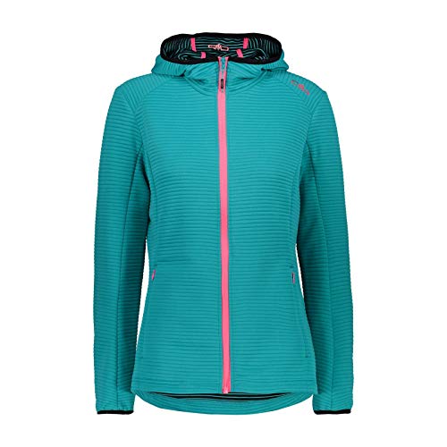 Preisvergleich Produktbild CMP Damen Striped Jaquard Hoodie Jacke, Ceramic, 46