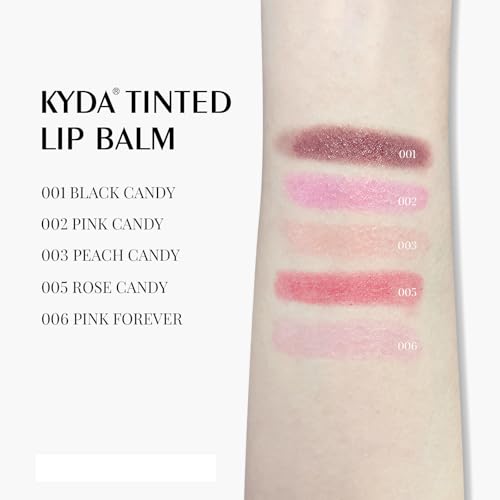 KYDA Tinted Black Lip Balm, Hydrating Sheer Formula Lip Balm, Natural Glossy Finish, Moisturizing Lip Care Balm for Dry Lips, Black Candy - Thumbnail 5