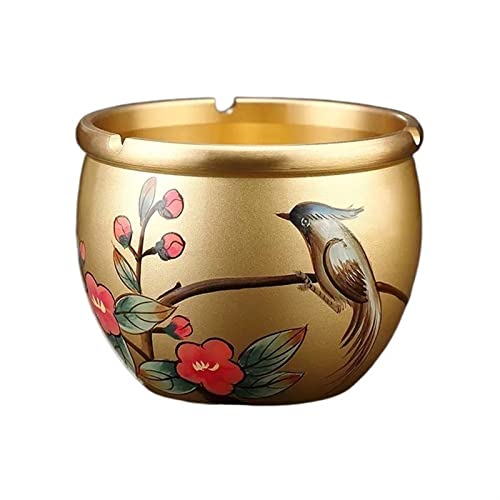 MOOWI Cendriers Exquis Cendrier Peint À La Main Cendrier De Luxe en Cuivre De Haute Qualité Cendrier Rétro for Cigarettes Cendrier à Cigarettes (Color : A)