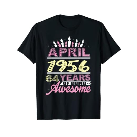 Abril 1956 64 Años de edad Vela Cumpleaños 64 Mujeres románticas Camiseta