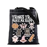 Bolsa de lona con texto en inglés «Happy Halloween» para regalo de...