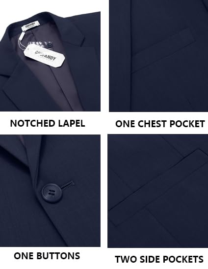 Image of COOFANDY Mens Casual Blazer Slim Fit Suit Jacket One Button Sport Coats | Lightweight Blazer,Real Welt Pocket,Business Casual Wear,Wedding,Prom,Date,Party