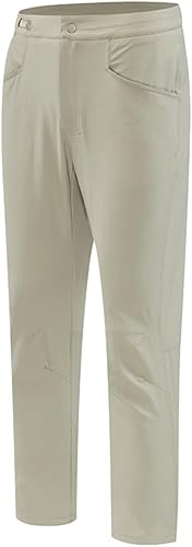 YOUTHUP Men's Lightweight Hiking Pants Quick Dry with Pockets Khaki