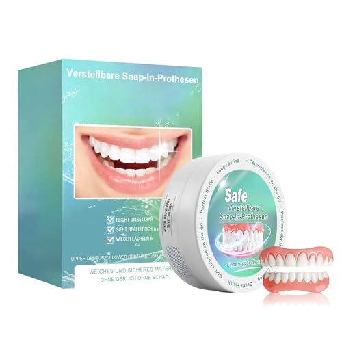 Prothesen Gefälschte Zähne, Lächeln Zähne Furniere, Kosmetische Provisorische Zähne Zahnersatz Prothese Künstliche Veneers Zähne Oben und Unten, Zahndekorationsset zahnärztliche Dekoration
