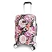 BEBE Women's Marie 21" Hardside Carry-on Spinner Luggage, Black Floral Print