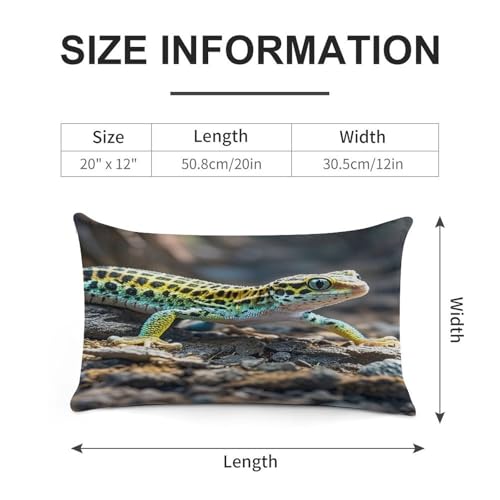 Funda de almohada lumbar de 12x20 rectangular de felpa suave lavable para cojín de sofá de salón 3