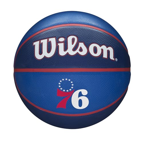 WILSON NBA Team Tribute Basketball - Size 7-29.5', Philadelphia 76ers