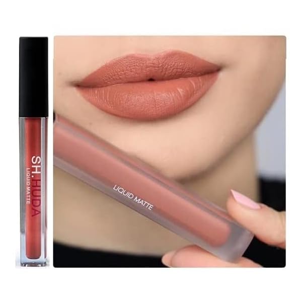 SH.HUDA Liquid Matte Lipstick, Long Lasting, Superstay Matte Lipstick For Women (Nude)