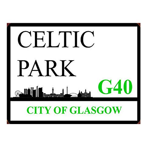 Celtic Park Metal Sign Football Street Man Cave Wall Plaque Christmas Props Plaque/Tin Sign 8X12 Inch