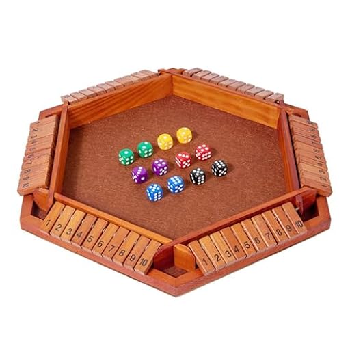 Juego de Mesa ´Shut The Box´ para 6 Jugadores, Clásico Juego de Dados de Madera, con Tablero de Matemáticas y Correderas Tradicional para Pub, Diversión en Familia y con Amigos | Ya disponible en tu tienda friki favorita! En mundofriki.es!