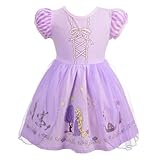 Dressy Daisy Princess Dress Up Clothes Halloween Fancy Party Tulle Skirt Summer Outfit for Toddler Girls Size 4T, Style 17