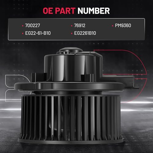 Image of BDFHYK AC Heater Blower Motor Fan 700227 Compatible with Mazda 2009-2012 CX-7 l4 2.3L Sport Utility, 2010-2012 CX-7 l4 2.5L Sport Utility,HVAC Blower Motor Assembly Replacement for EG2261B10 PM9360