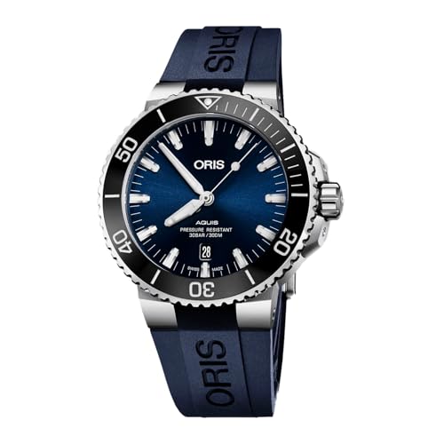 Oris Aquis - 733-7730-4135BLRS - Montre Automatique pour Homme avec Cadran Bleu Moderne