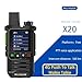Ruyage X20 Global Walkie Talkies 5000 Mile Long Range Poc radios, 4G LTE Unlimited Range Nationwide PTT Two Way Radios for Family, Logistics, Company, Construction Site with Sim Card (2pcs)