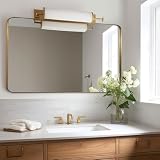 ANDY STAR 30×48 Inch Brushed Gold Stainless Steel Mirror