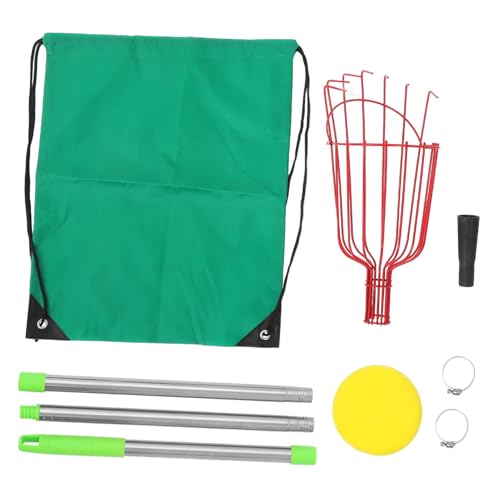 DIYEAH Cueilleur de Fruits Télescopique avec Panier Perche pour Cueille-Pommes Cueille-Fruits pour Pommiers Abricotiers et Orangers