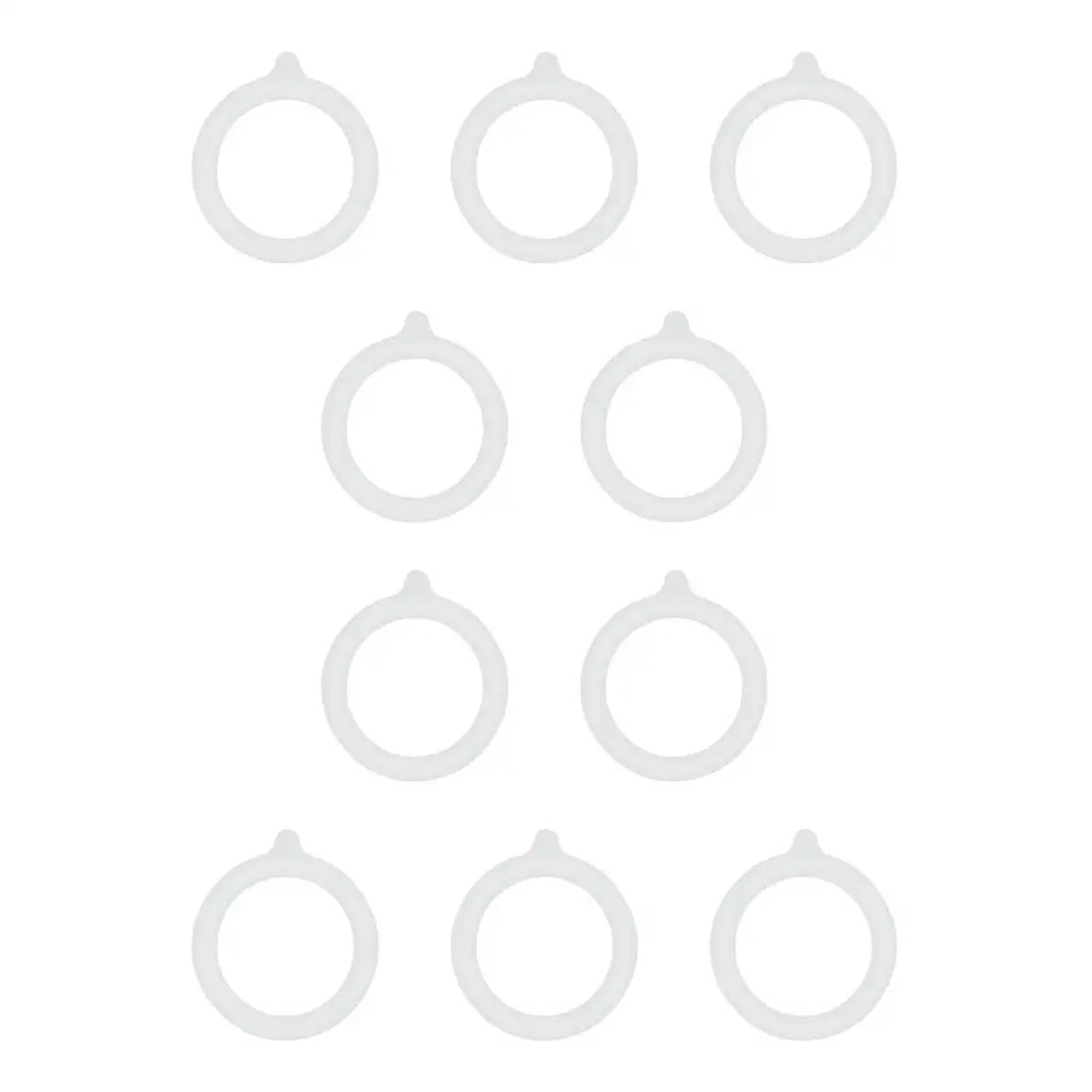 10 Juntas de Silicona for tarros Cristal | Reemplazo de sellos de goma herméticos a prueba de fugas for tarros de cristal que preservan la frescura de los alimentos