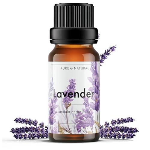 Image of Esslux Lavender Essential Oil for Diffuser | 100% Pure Natural Oil for Skin & Hair | Ideal for Relaxation & Nourishment | Perfect for Soap Making Scent, 15 ML