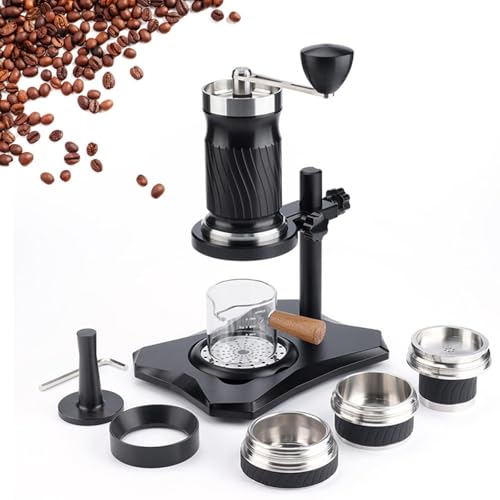 Tragbare Kaffeemaschine mit variablem Druck, handgekröpfte Espressomaschine, mit Aufbewahrungstasche, 9-12 bar variabler Druck, 100 ml Wassertankkapazität, für Reisen im Freien Tragbare Kaffeemaschine mit variablem Druck, handgekröpfte Espressomaschine, mit Aufbewahrungstasche, 9-12 bar variabler Druck, 100 ml Wassertankkapazität, für Reisen im Freien