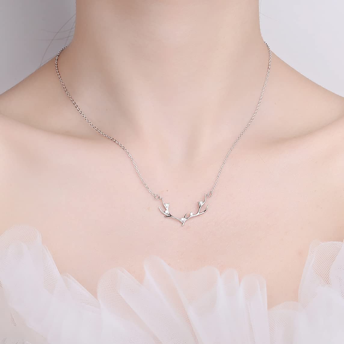 Ciondolo in argento sterling cervo .925 x 1 ciondoli
