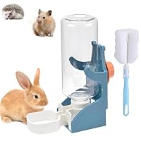 Trinkflasche Kaninchen,500ml Hasentränke Trinkflasche Meerschweinchen Wasserspender für Haustiere Hängende Automatische Trinkwasserflasche Geeignet für Kaninchen,Meerschweinchen, Hamster