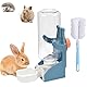 Trinkflasche Kaninchen,500ml Hasentränke Trinkflasche Meerschweinchen Wasserspender für Haustiere Hängende Automatische Trinkwasserflasche Geeignet für Kaninchen,Meerschweinchen, Hamster