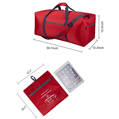 Foldable Duffel Bag 30 inch 75L Large Lightweight Luggage for Travel