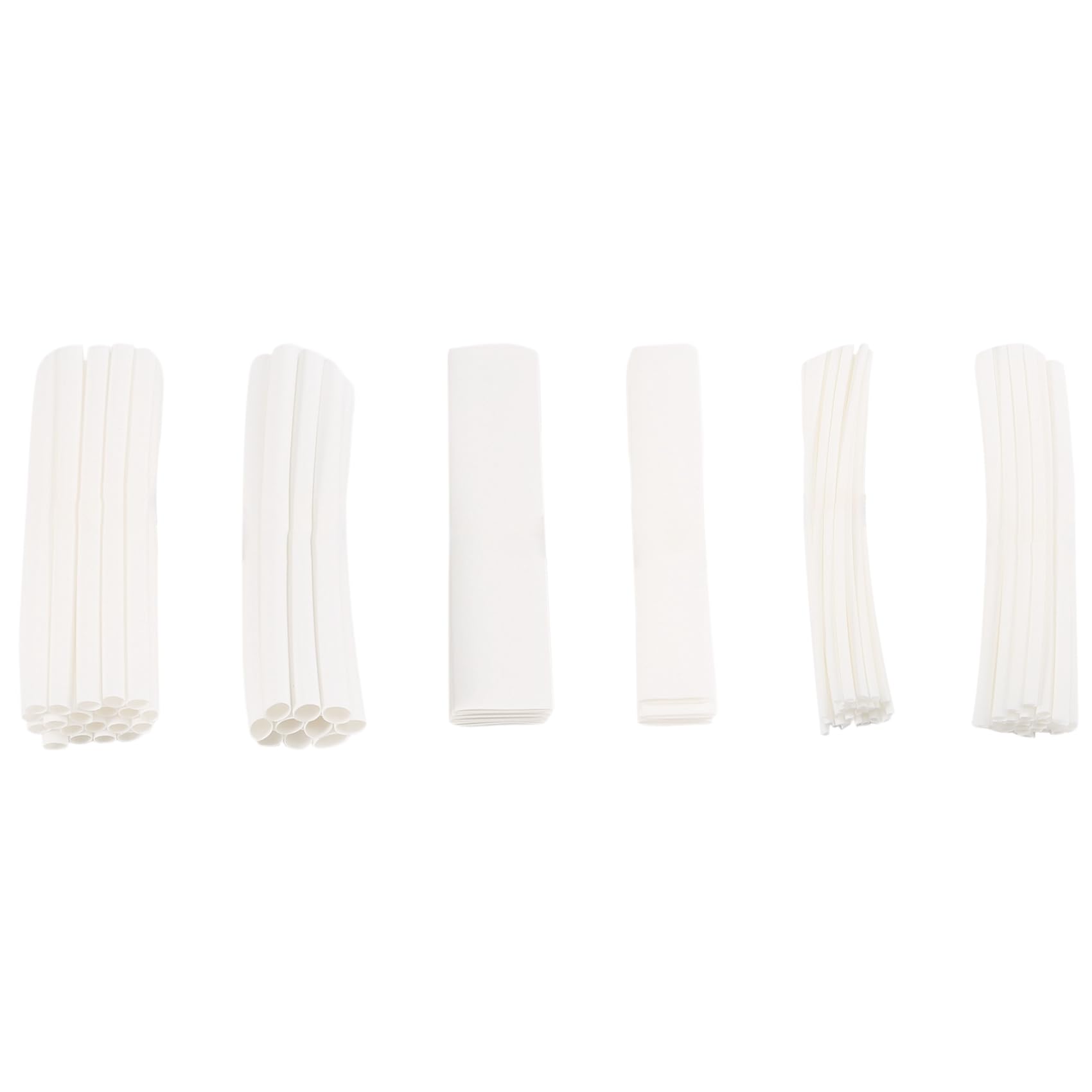 detee 100 pcs Heat Shrink Tube casing Heat Shrink Tube Color:White