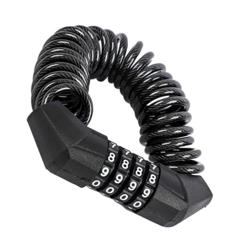 VICASKY 1pc Portable Bike Coded Lock Durable Combination Theft Lock for Mountain Bikes Motorcycles Helmets Lightweight Cable Security Device