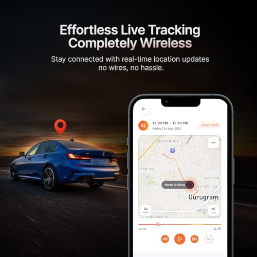 Image of Qubo Wireless GPS Tracker from Hero Group | Free 4G SIM & 12 Months Recharge + 1 Year Cloud Subscription | Voice Monitoring | 10000 mAh Battery | Ride Start & Geo Fence Alerts | For Car, Bike, & Truck
