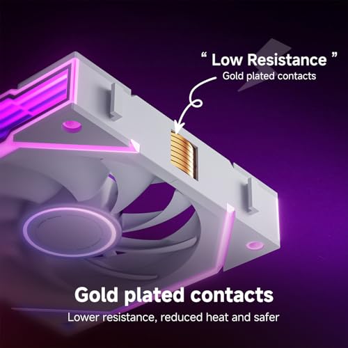 AsiaHorse Nyota Ultra 120mm PC Case Fan - Space-Inspired Design (Infinity Mirror + RGB Ring), 9 Blades 58.5 CFM, Modular Build, Ultra-Quiet Silicone Pads, PWM Control-Quiet Hydro Bearing 2