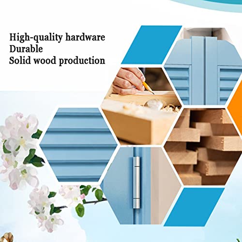 Louvered Café Interior Swing Solid Wood Door,Wooden Swinging Cowboy Door,Self Closing Double Action Swinging Door for Cafe Saloon Pub Doors Gate,Metal Hinges,Custom,B,W80xH90cm(31x35in)