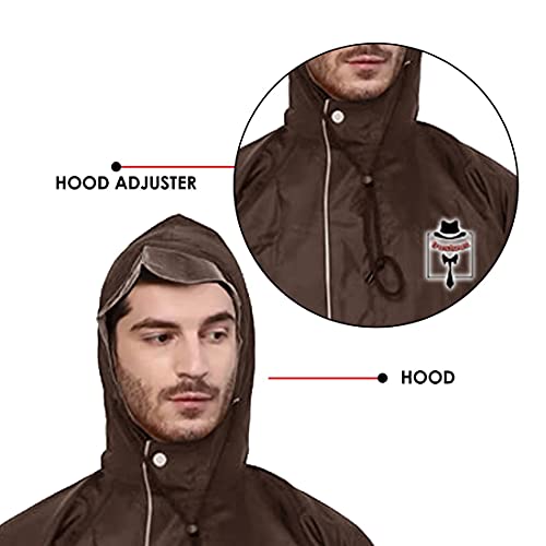 Image of Trustous Men's & Women's Waterproof Double Layer Reversible Raincoat with Pant 100% Water Proof with 4 Colour's and 6 Size (M to 4XL)
