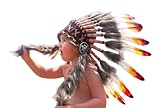 The World of Feathers Headdress hat for 2-5 years Native American Inspired 20,5 inch – 53 cm