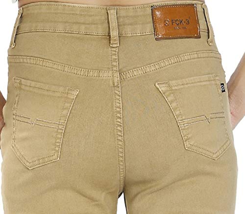 Image of FCK-3 Stretchable Denim Pencil Fit Regular Fit High Waist Jeans for Women