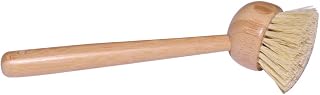 Cabilock Dish Scrub Bamboo Cleaning Brush Stove Cleaner Long Handle Multi-use Kitchen Cleaning Tools
