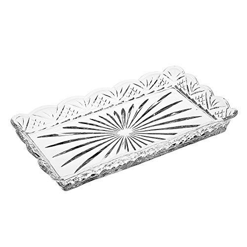 Godinger 25411 Dublin Crystal Guest Towel Tray thumb #1