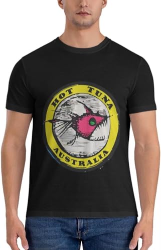 Tuna T-ShirtHOT... HOT Design Logo T-Shirt t Shirts for Men Graphic Sweat Shirt Black S