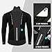 baleaf Men's Winter Jacket Windproof Softshell Thermal Warm Pockets Cycling Running Mountain Biking Cold Weather Gear, black XL