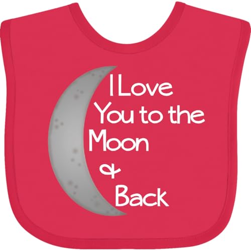 inktastic I Love You To the Moon & Back. Baby Bib