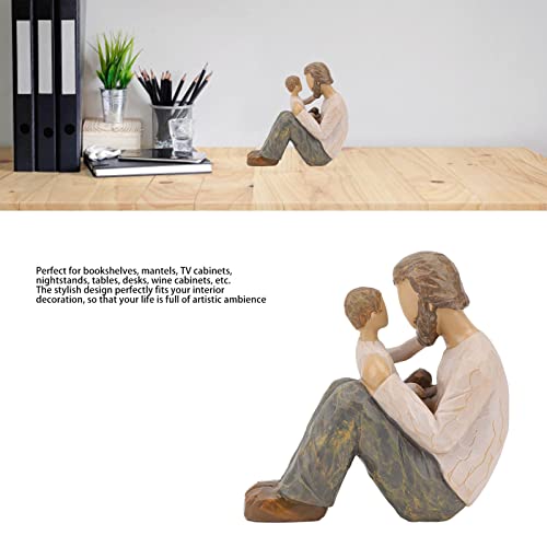 Father and Son Figurines, Fathers Day Shelf Decor Family Figurine Gifts - Image 2